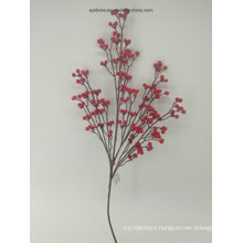 Home Decor Fake Flowers Christmas Red Fruit Berry Bean Bouquet Branch Simulation Flower Bean Artificial Decorations